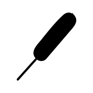 Black stylus pen isolated - A sleek black stylus pen standing upright with minimalist design for digital or graphic use.