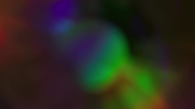 Blur circle. Color effect. Defocused blue red neon sparkle shine flare flicker beam gleam glow glare on dark black abstract art light background.
