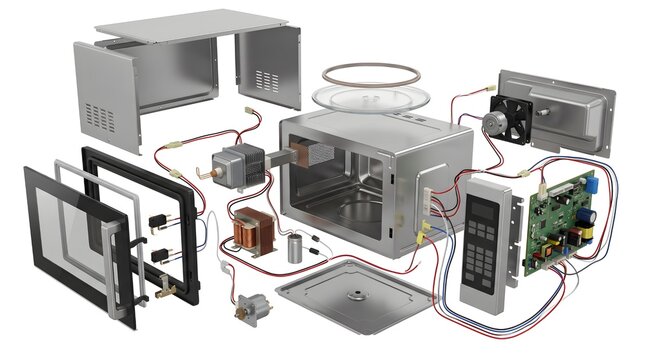 Microwave Oven Internal Components