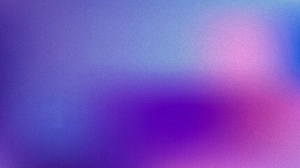 Blurred gradient background, with grainy texture, in blue and purple