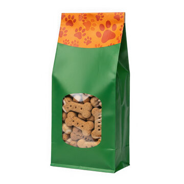 A green bag of chocolate chip cookies