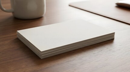 Fototapeta premium Close Up Of Grounding Card Deck On Office Desk