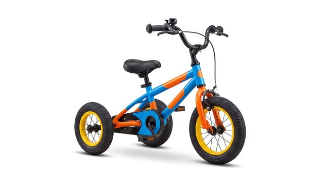 Children Mini Three Wheel Bicycle isolated on white background