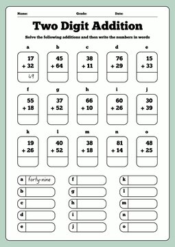 Easy addition math worksheet for kids learning basic sums up to ten. Printable educational activity page for kindergarten, preschool, and primary school students.