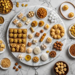 Fototapeta premium Thai auspicious golden sweets