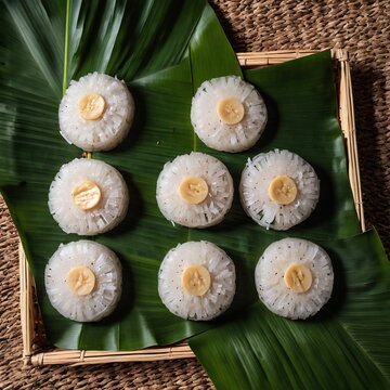 steamed banana sticky rice khao tom mat
