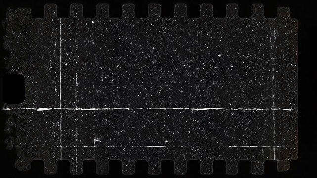 Vintage film strip frame with scratches and dust for retro photography background