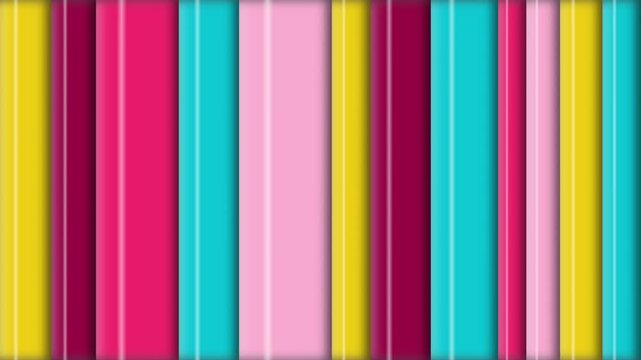 A vibrant collection of vertical stripes in a bright and colorful pattern