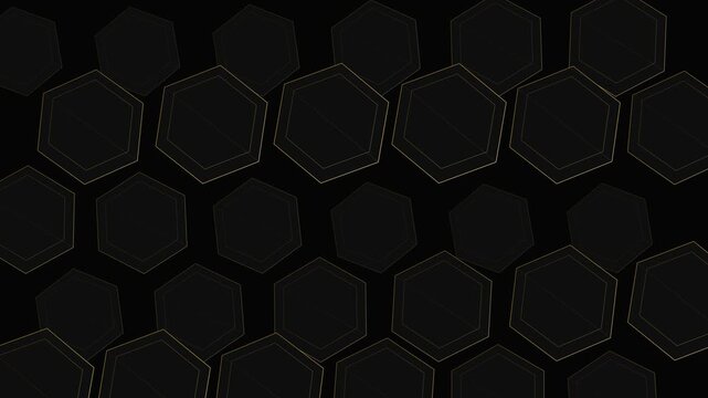 Minimalist dark background featuring a repeating pattern of subtle hexagons