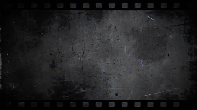 Abstract digital glitch effect with distorted horizontal lines and film strip overlay for creative backgrounds