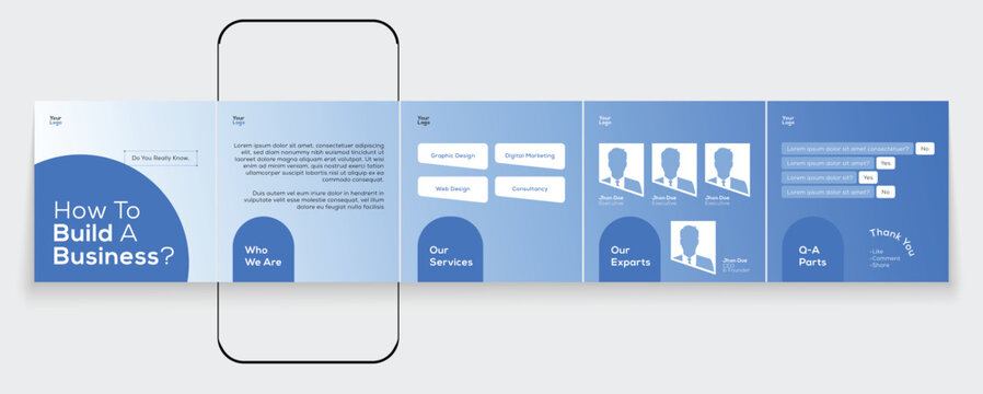 Set of LinkedIn carousel post, corporate agency carousel design, ui ux social media Instagram carousel post, modern and editable business carousel template design.