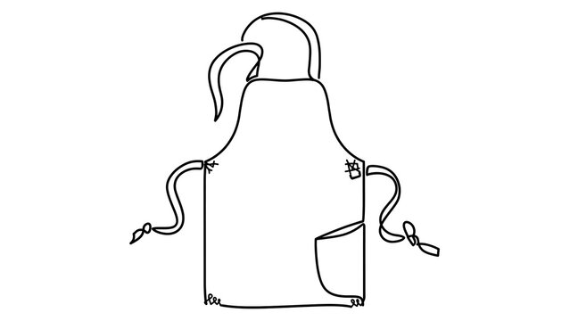 Illustration of apron on white background.