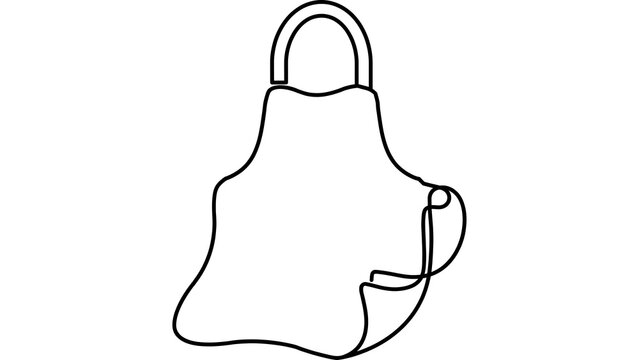 Illustration of apron on white background.