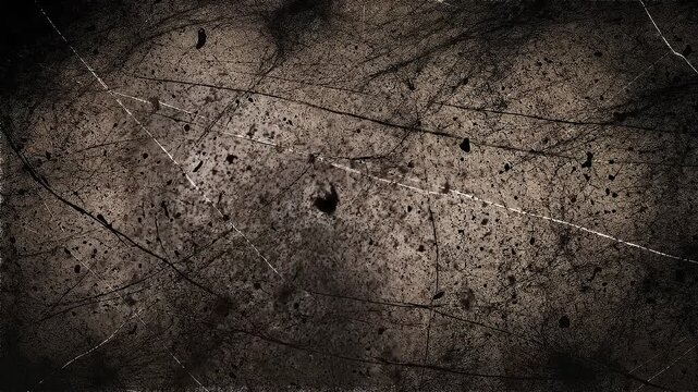 Dark grunge textured background with scratches and splattered ink for vintage and distressed design