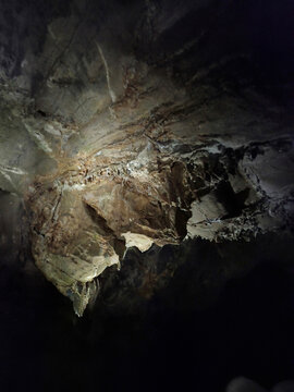 This is the wall inside the cave.