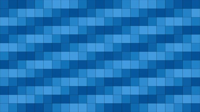Vibrant blue mosaic tiles create a dynamic, loopable geometric background for modern digital creative projects