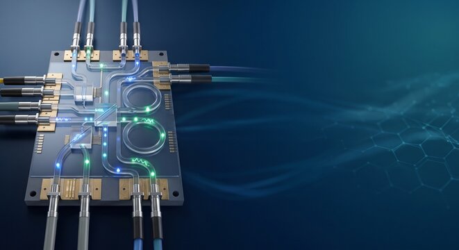 Photonic integrated circuit processing optical signals for high speed data transmission and advanced technology