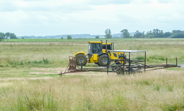 Agricultural Machinery in the Countryside of Tandil