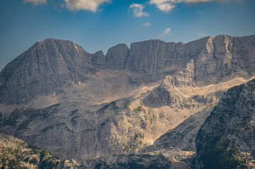 Naklejka premium Monte Forato, Prestreljenik, Kanin Massif, Julian Alps, Italy
