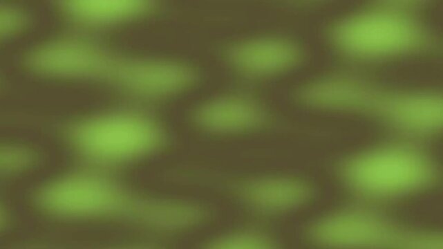 Blurred organic pattern creates a soft green and brown fluid background.