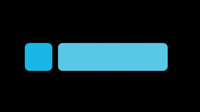 Blue Lower Third Text Bar Banner Isolated