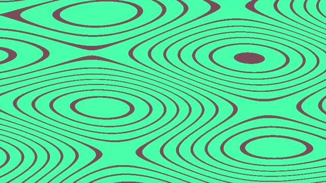 Concentric line pattern forms an abstract green vector texture.