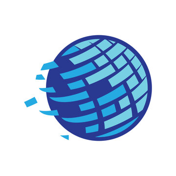 Abstract Global Globe Graphic