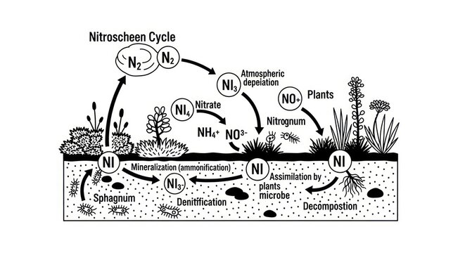 Nitrogen Cycle Diagram Science Education.