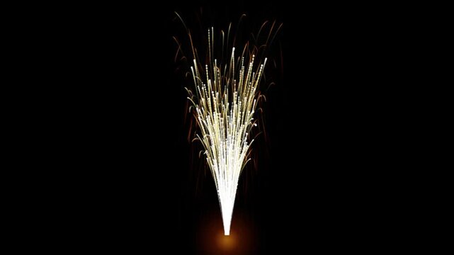 Golden Sparkler Firework Fountain Pyro Geyser Loop