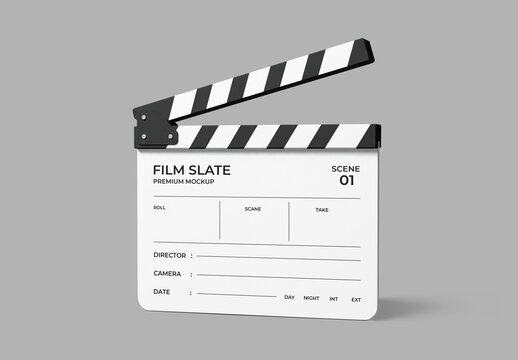 Film Slate Clapperboard Mockup