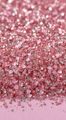 Obraz premium Close-up of pink glitter