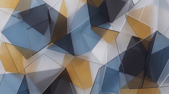 Abstract Polygon Territory, Geometric Regions and Spatial Layers Background