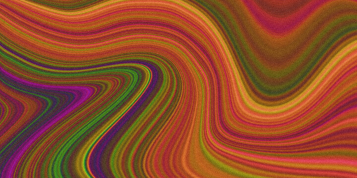 Psychedelic liquid marble texture featuring wavy colorful lines in orange purple and green for retro trippy art and backgrounds.