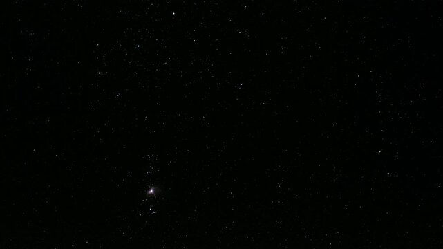 Timelapse of the night sky with stars