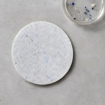microplastic filter membrane sample topdown