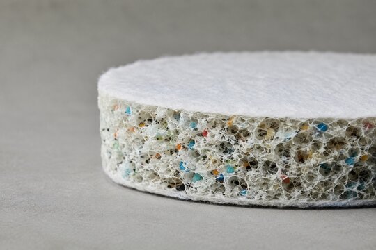microplastic filter membrane sample cross section