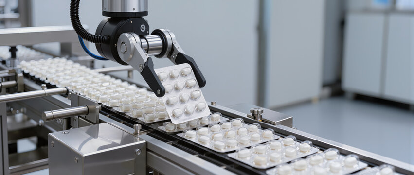 Pharma 4.0 automation improves tablet packaging efficiency at factory