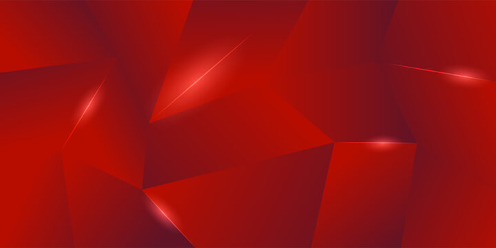Modern abstract background, Polygon elegant gradient red  background, for presentation business banner or web background, vector