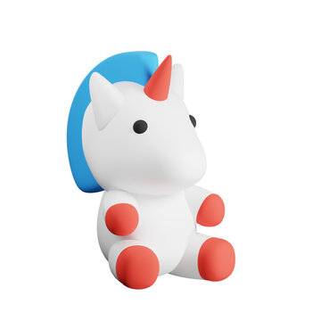 3D Fantasy Unicorn Illustration