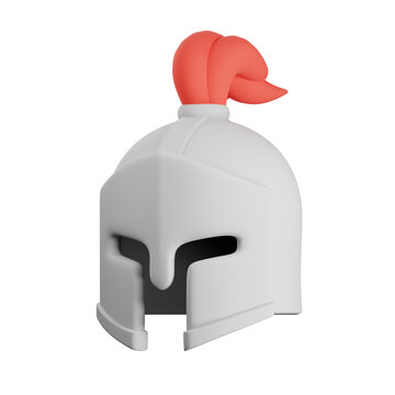 3D Medieval Knight Helmet
