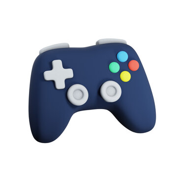 3D Dark Game Controller Joystick