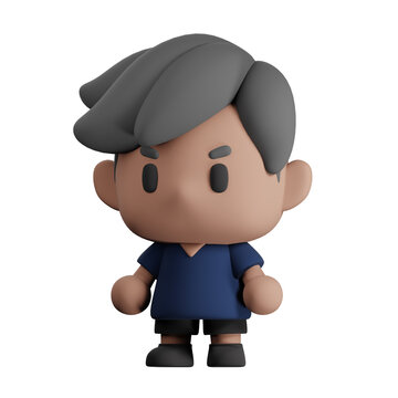 3D Dark Human Figurine