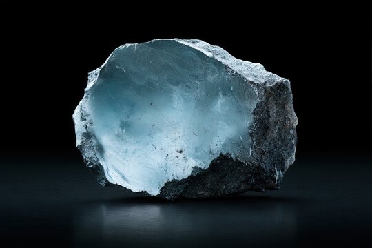 Polished Osmium Specimen with Silvery Blue Metallic Surface