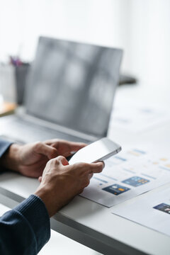 UX UI applications designer working for smart phone interface