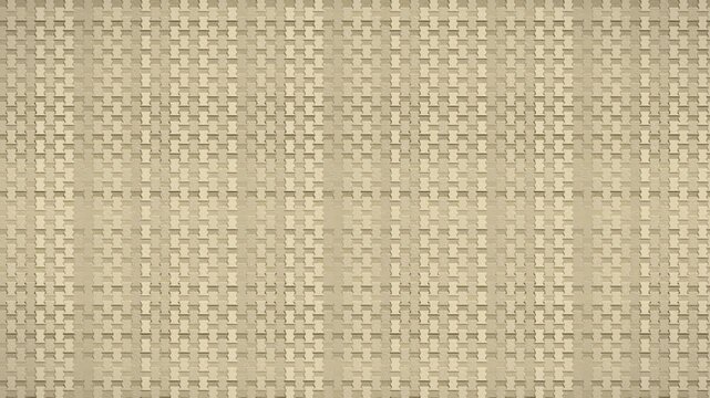 Abstract geometric beige pattern. 2d animation