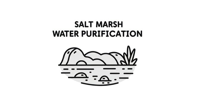 Salt marsh water purification system.