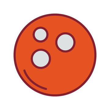 Bowling Ball Vector Icon