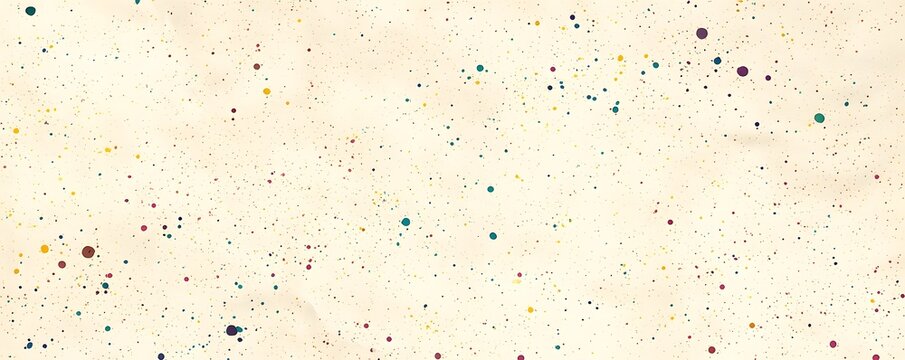 Cremefarbener B&uuml;ttenpapier-Hintergrund mit Buntem Farbspritzer-Muster f&uuml;r Banner, Einladungen und Kreative Web-Header