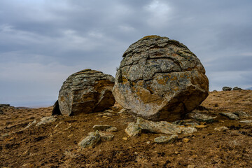 Large weathered boulders in Mangystau District © Emad Aljumah