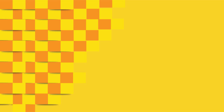 Abstract yellow white orange blok background pattern